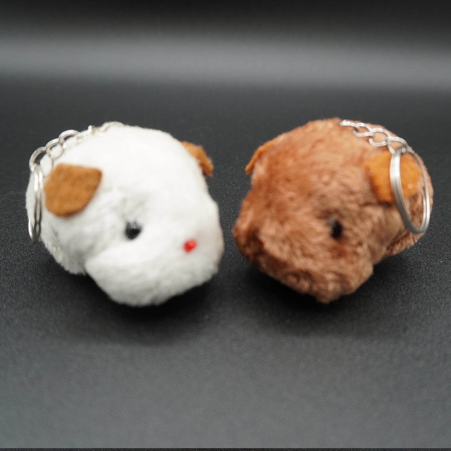 Fluffy guinea pig keychains