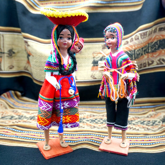 Andean Couple Decorative Figurine