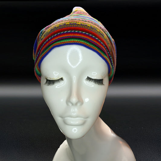 Handmade Andean Multicolor Headscarf / Bandana