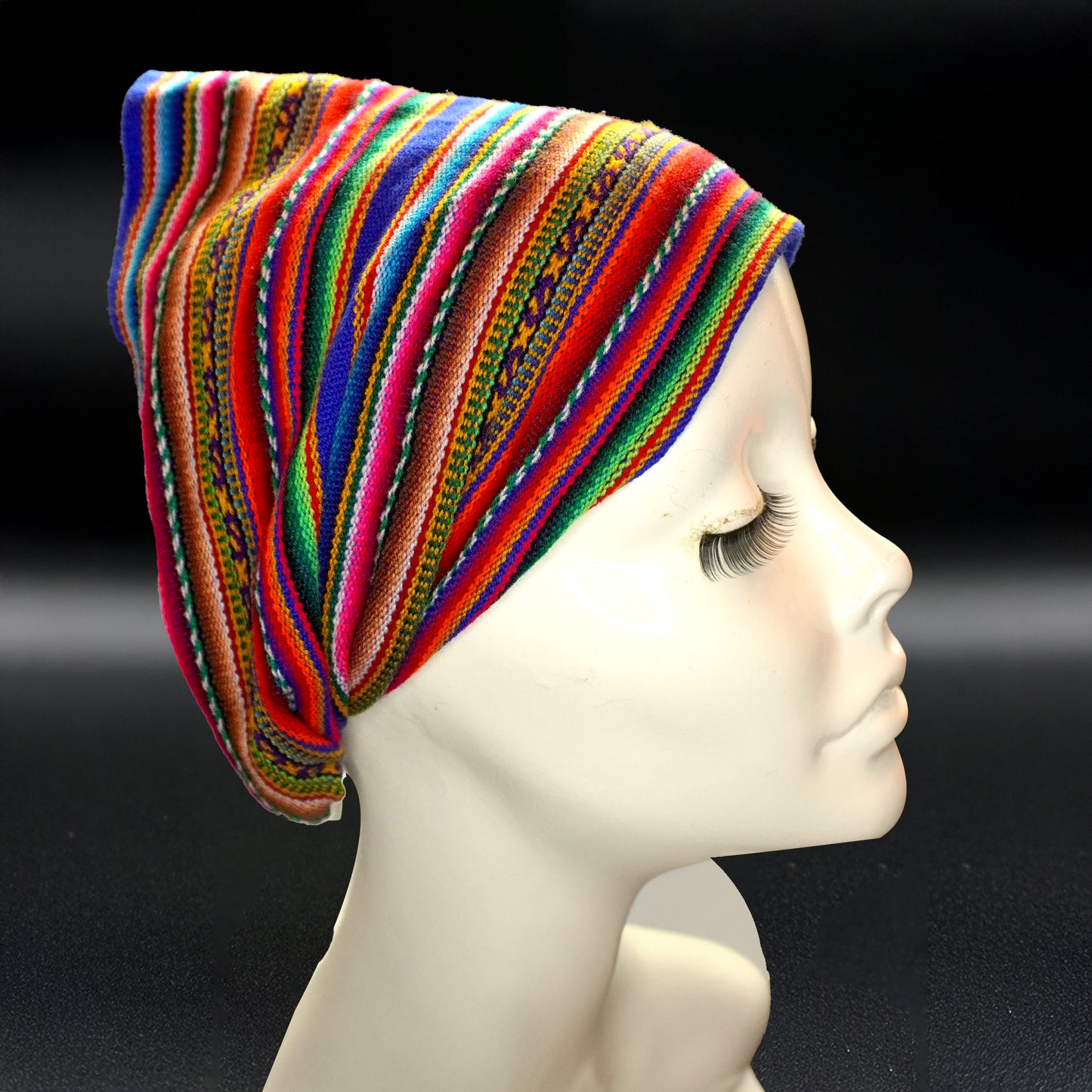 Handmade Andean Multicolor Headscarf / Bandana