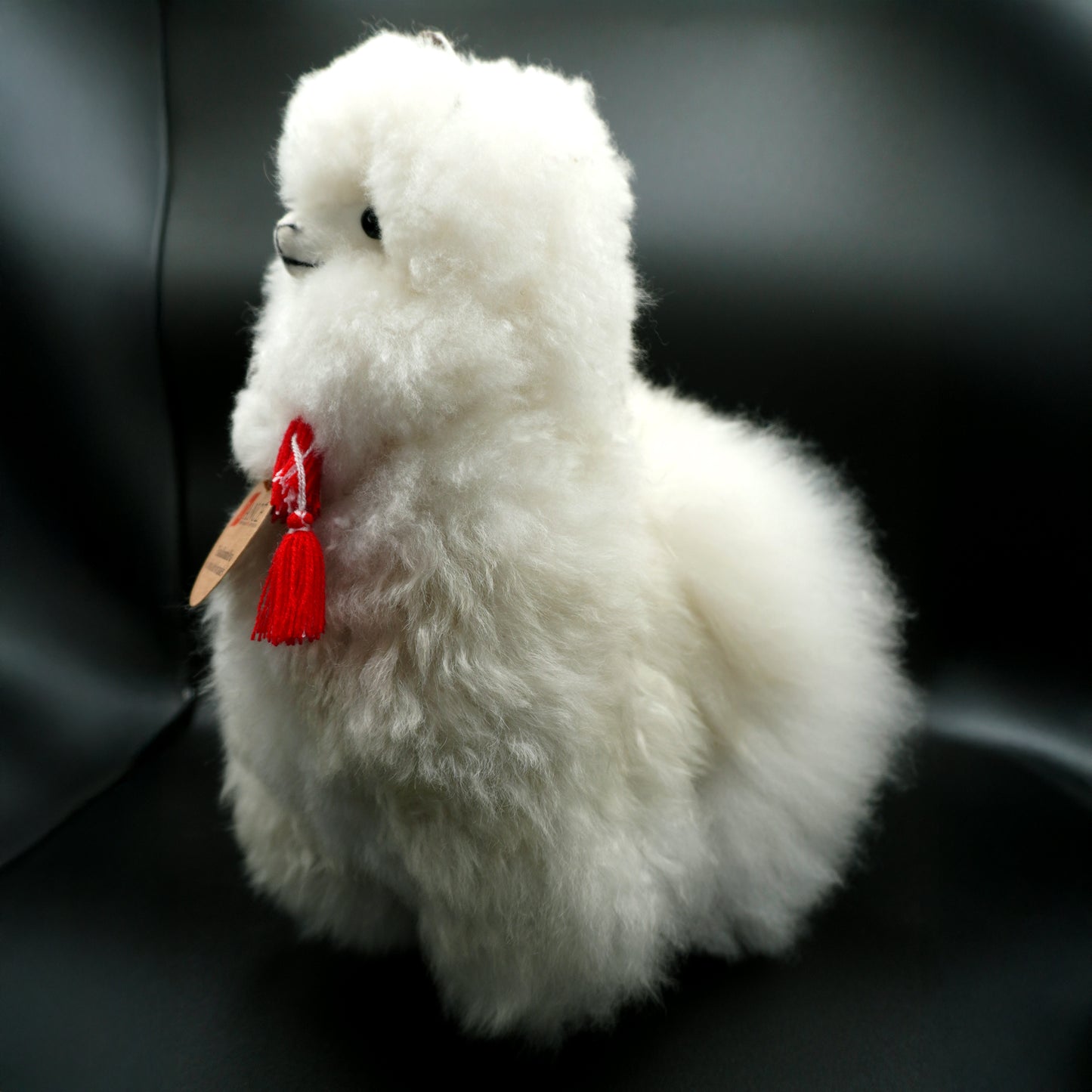 Llama de alpaca blanca decorativa - grande