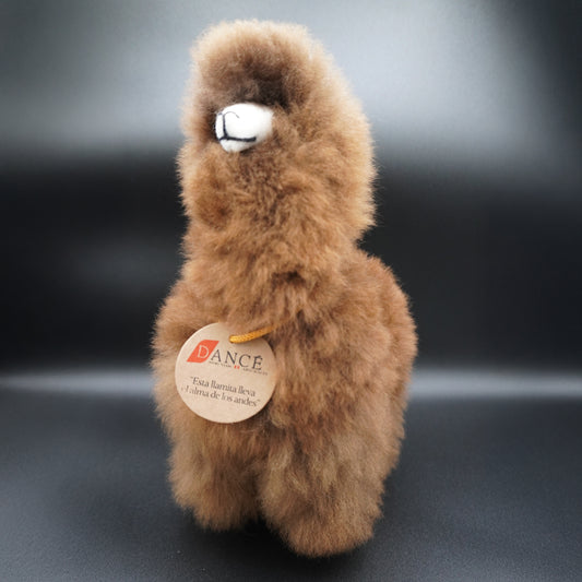 Decorative brown alpaca llama - large