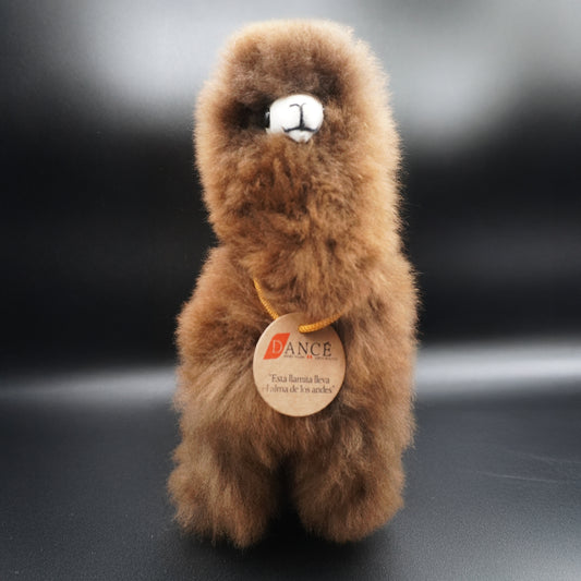 Decorative brown alpaca llama - large