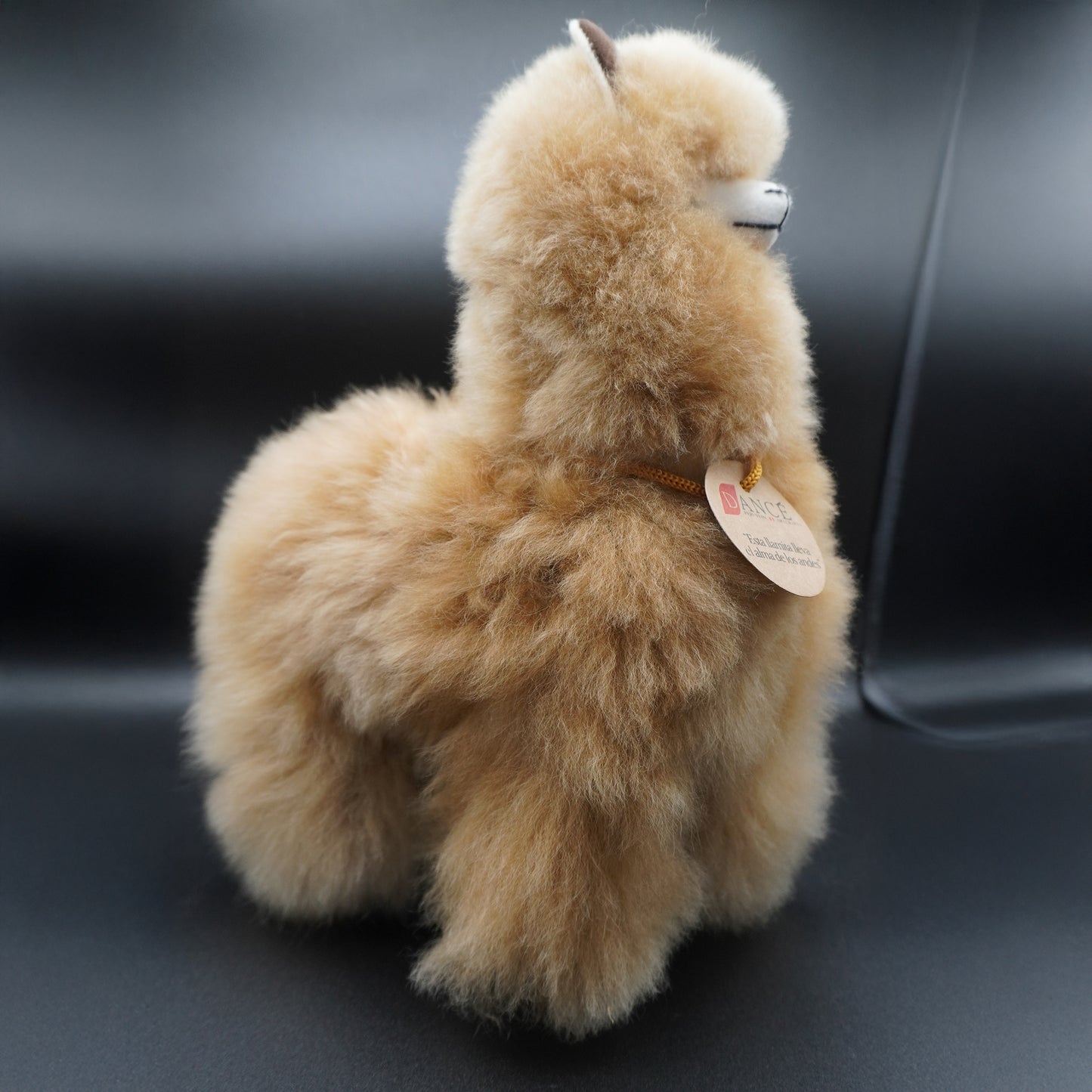 Llama de alpaca caramelo decorativa - grande