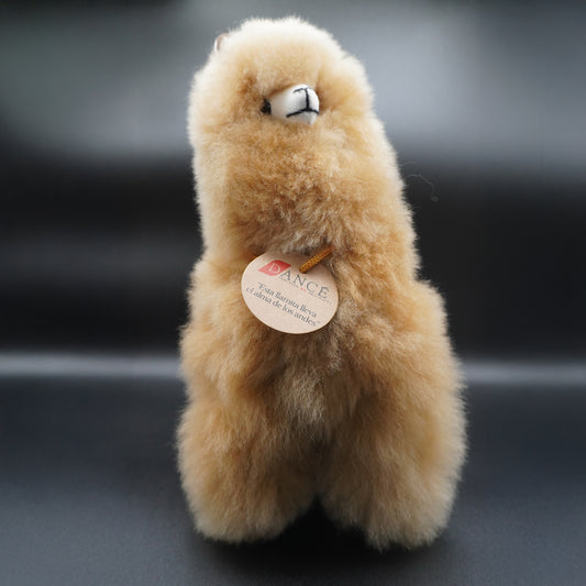 Large Peruvian Alpaca Llama – Caramel Color | Handmade Artisan Decor