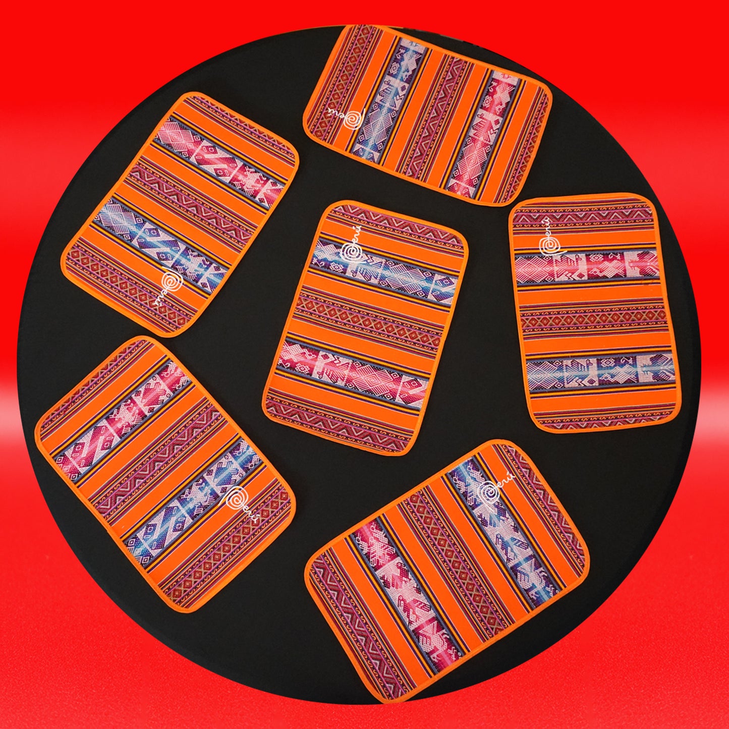 Peruvian Andean textile placemats
